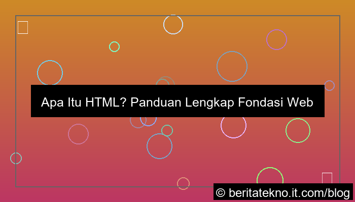 apa itu html