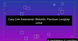 cara cek keamanan website