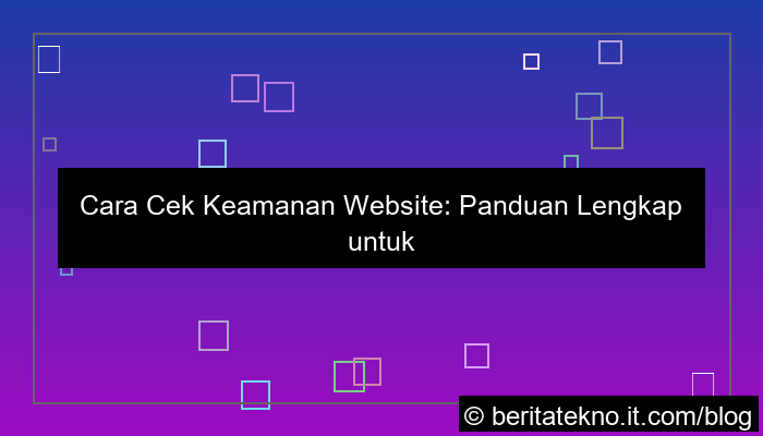 cara cek keamanan website