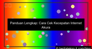 cara cek kecepatan internet