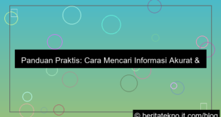 cara mencari informasi akurat di internet