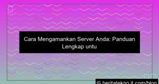 gambar cara mengamankan server