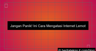 cara mengatasi internet lemot