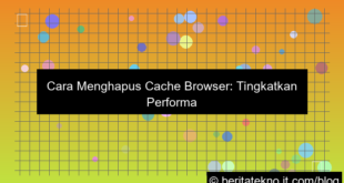 cara menghapus cache browser