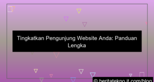 desain cara meningkatkan pengunjung website