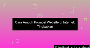 cara promosi website di internet