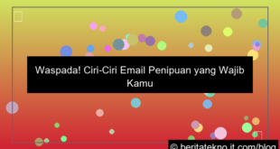 ciri ciri email penipuan