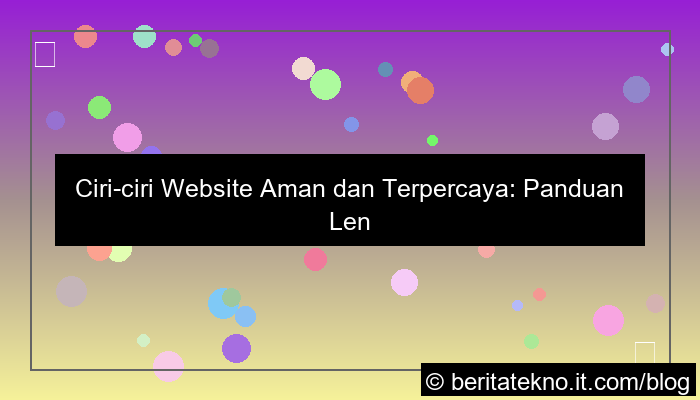 desain ciri ciri website aman dan terpercaya