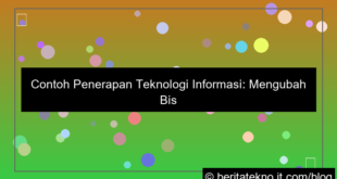 visual contoh penerapan teknologi informasi