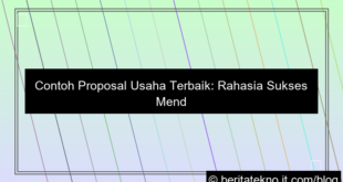 ilustrasi contoh proposal usaha