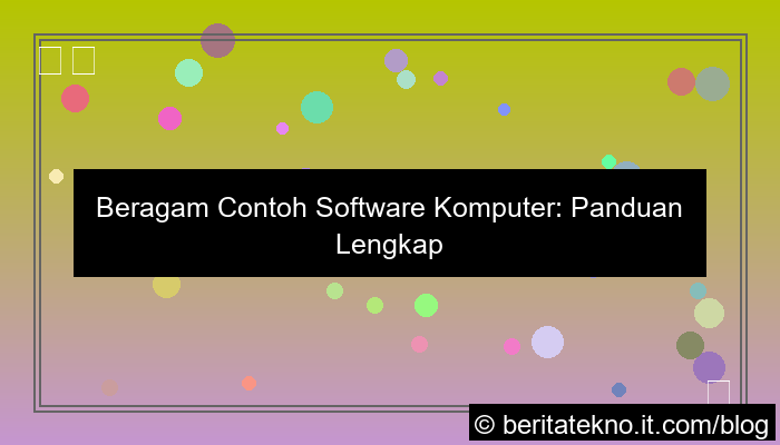 contoh software komputer