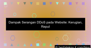 dampak ddos pada website