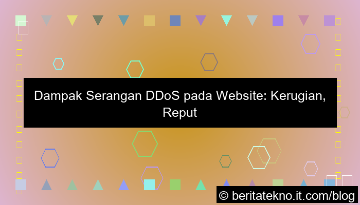 dampak ddos pada website