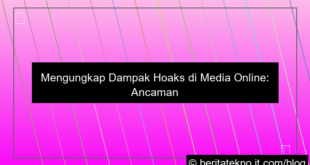 visual dampak hoaks di media online