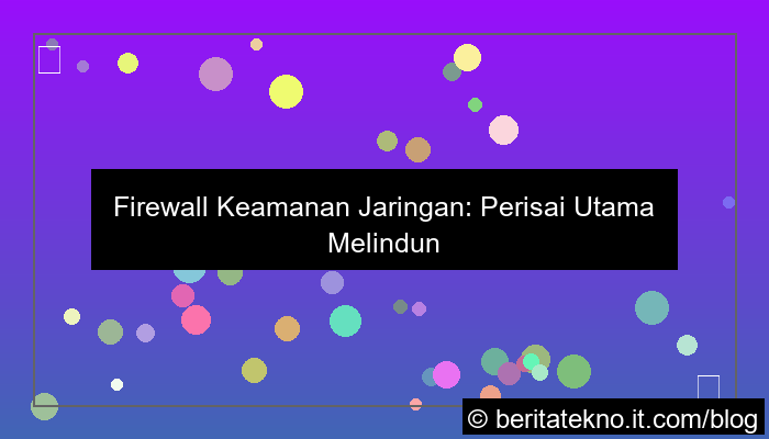 ilustrasi firewall keamanan jaringan