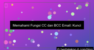 fungsi cc dan bcc pada email