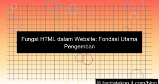 fungsi html dalam website