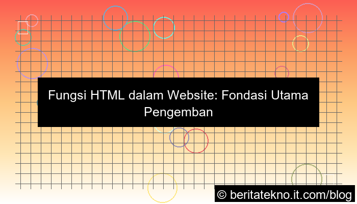 fungsi html dalam website