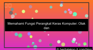 fungsi perangkat keras komputer