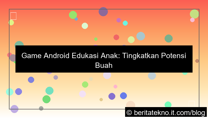 game android edukasi anak