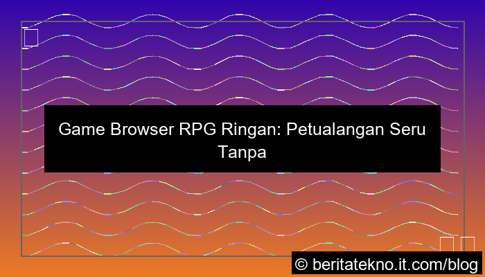 ilustrasi game browser rpg ringan