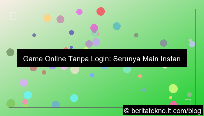 ilustrasi game online tanpa login