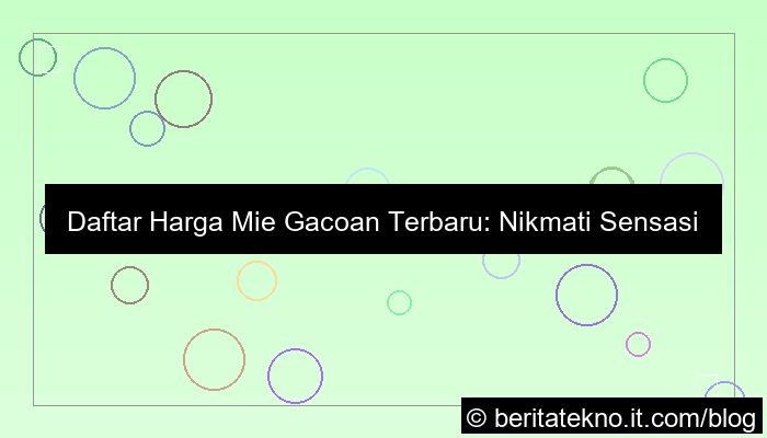 desain harga mie gacoan