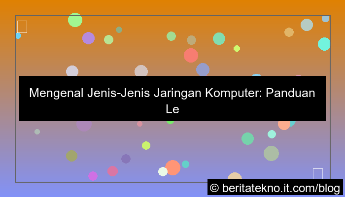 jenis jenis jaringan komputer