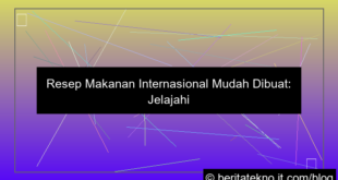 ilustrasi makanan internasional yang mudah dibuat