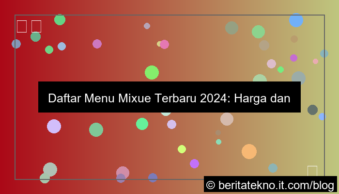 desain mixue menu
