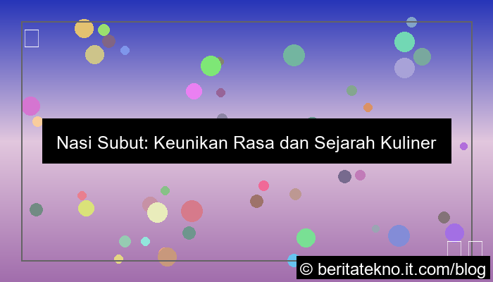 ilustrasi nasi subut