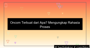 oncom terbuat dari apa