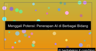 penerapan ai di berbagai bidang