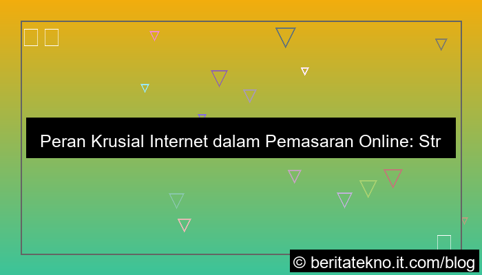 peran internet dalam pemasaran online
