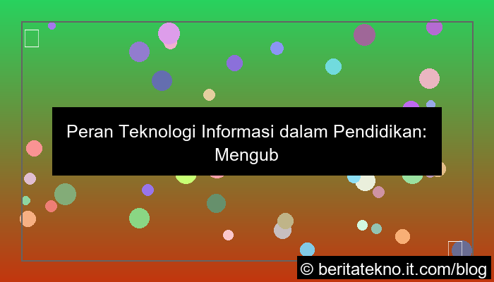 desain peran teknologi informasi dalam pendidikan