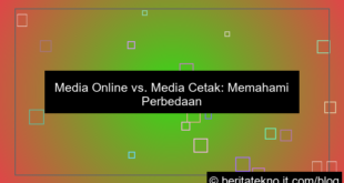 visual perbedaan media online dan media cetak