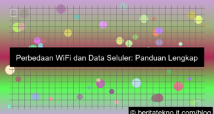 perbedaan wifi dan data seluler