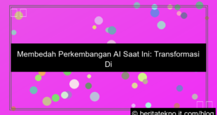 perkembangan ai saat ini