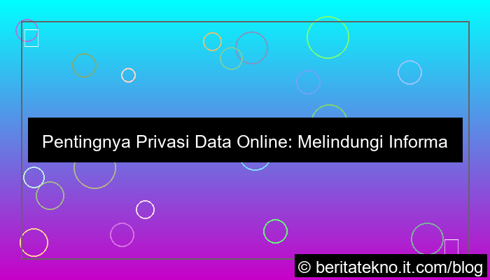 ilustrasi privasi data online