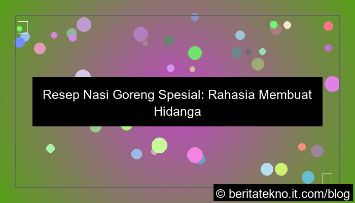grafik resep nasi goreng spesial