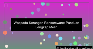visual serangan ransomware