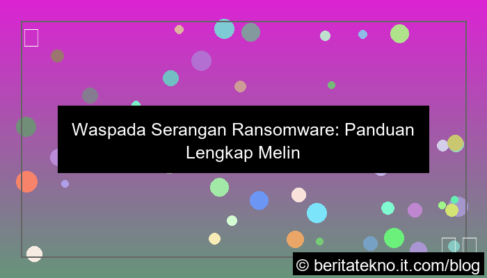 visual serangan ransomware