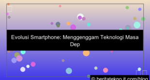 ilustrasi smartphone dan teknologi masa depan