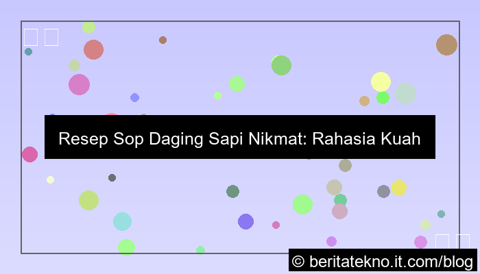 ilustrasi sop daging sapi