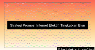 desain strategi promosi melalui internet