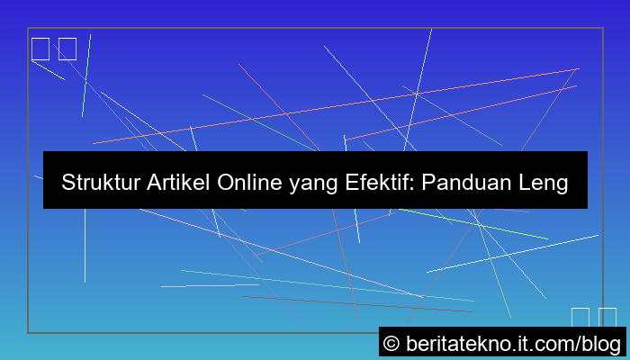desain struktur artikel online yang baik