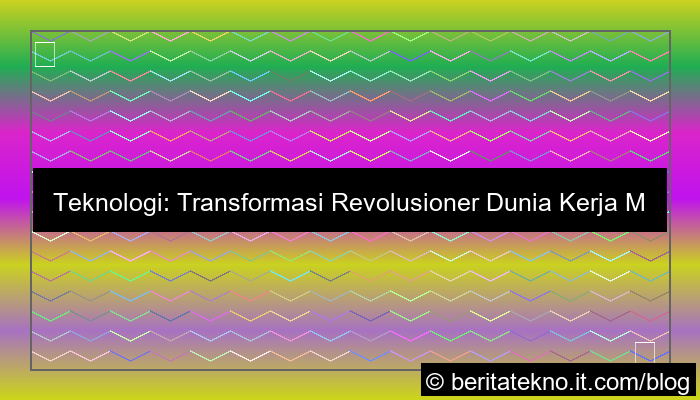 visual teknologi dalam dunia kerja