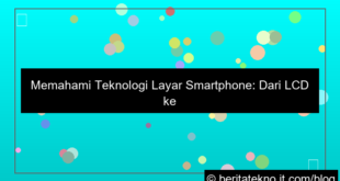 grafik teknologi layar smartphone