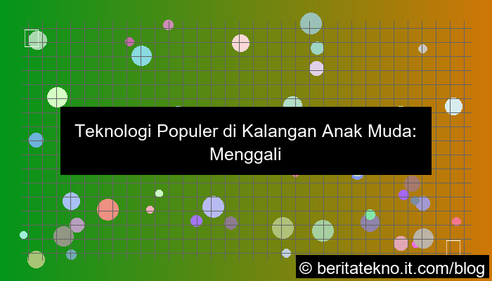 visual teknologi populer di kalangan anak muda