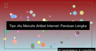 desain tips menulis artikel internet